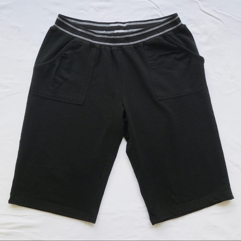 athletic bermuda sweat-shorts
